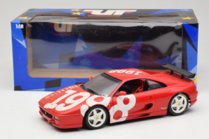 Ferrari F355 Berlinetta Rosso con ruote bianche UT Models 1:18 180074020-P2 Pressofusione — immagine 8 di 8