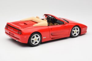 Ferrari F355 Spider Rosso Hot Wheels 1:18 25733 Pressofusione — immagine 3 di 8