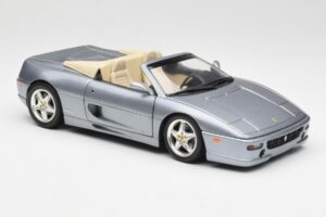 Ferrari F355 Spider Argento Hot Wheels 1:18 23907-M1 Pressofusione — immagine 6 di 8
