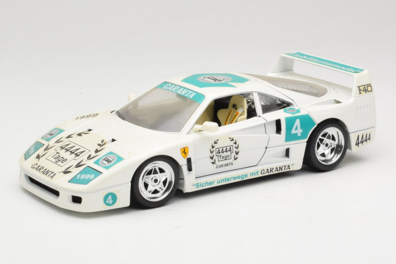 Ferrari F40 4444 Tage Garanta #4 Bianco Bburago 1:18 3332-W5 Pressofusione