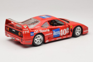 Ferrari F40 #40 J-P. Jabouille / O. Grouillard Art Sports 1987 Bburago 1:18 3332-A1 Pressofusione — immagine 3 di 8