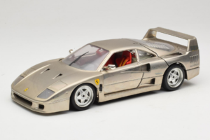 Ferrari F40 Dark Chrome Silver Kroymans Edizione Limitata Bburago 1:18 3032-C2 Pressofusione