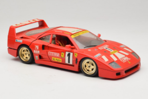 Ferrari F40 Evoluzione #1 Pirelli Rosso 1992 Bburago 1:18 3042-P1 Pressofusione — immagine 6 di 8