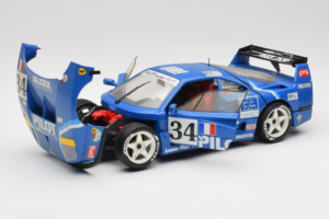 Ferrari F40 Evoluzione #34 Blu Custom 1987 Bburago 1:18 3032-C1 Pressofusione — immagine 2 di 8