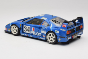 Ferrari F40 Evoluzione #34 Blu Custom 1987 Bburago 1:18 3032-C1 Pressofusione — immagine 7 di 8