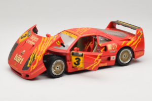 Ferrari F40 #3 F. Kroymans Ferrari Imports Kroymans BBS Wheels Rosso 1987 Bburago 1:18 3032-H1 Pressofusione — immagine 2 di 8
