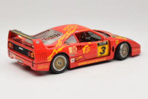 Ferrari F40 #3 F. Kroymans Ferrari Imports Kroymans BBS Wheels Rosso 1987 Bburago 1:18 3032-H1 Pressofusione — immagine 3 di 8