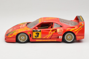Ferrari F40 #3 F. Kroymans Ferrari Imports Kroymans BBS Wheels Rosso 1987 Bburago 1:18 3032-H1 Pressofusione — immagine 4 di 8