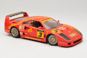 Ferrari F40 #3 F. Kroymans Ferrari Imports Kroymans BBS Wheels Rosso 1987 Bburago 1:18 3032-H1 Pressofusione — immagine 6 di 8