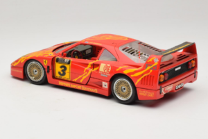Ferrari F40 #3 F. Kroymans Ferrari Imports Kroymans BBS Wheels Rosso 1987 Bburago 1:18 3032-H1 Pressofusione — immagine 7 di 8