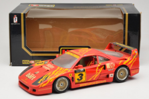 Ferrari F40 #3 F. Kroymans Ferrari Imports Kroymans BBS Wheels Rosso 1987 Bburago 1:18 3032-H1 Pressofusione — immagine 8 di 8