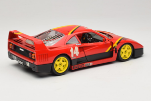Ferrari F40 Evoluzione #14 L. Dalla Noce H&R Rosso con Ruote Gialle 1992 Bburago 1:18 3042-H1 Pressofusione — immagine 3 di 8