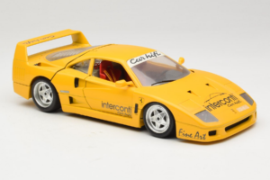 Ferrari F40 Interconti Car HiFi Giallo Bburago 1:18 3032-I1 Pressofusione — immagine 6 di 8