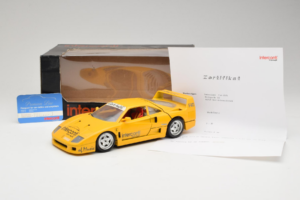 Ferrari F40 Interconti Car HiFi Giallo Bburago 1:18 3032-I1 Pressofusione — immagine 8 di 8