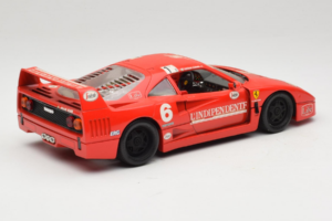 Ferrari F40 #6 V. Colombo L'Indipendente Rosso 1987 Bburago 1:18 3032-L1 Pressofusione — immagine 3 di 8