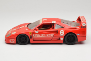 Ferrari F40 #6 V. Colombo L'Indipendente Rosso 1987 Bburago 1:18 3032-L1 Pressofusione — immagine 4 di 8