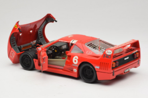 Ferrari F40 #6 V. Colombo L'Indipendente Rosso 1987 Bburago 1:18 3032-L1 Pressofusione — immagine 5 di 8