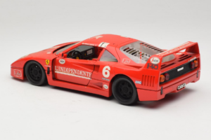 Ferrari F40 #6 V. Colombo L'Indipendente Rosso 1987 Bburago 1:18 3032-L1 Pressofusione — immagine 7 di 8
