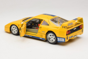Ferrari F40 #1 Giallo Bauer Edizione Limitata 100 pezzi Bburago 1:18 BSR001 Pressofusione — immagine 5 di 8