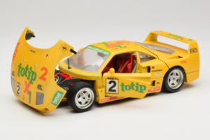 Ferrari F40 Totip Jolly Club #2 Giallo Bburago 1:18 3332-Y1 Pressofusione — immagine 2 di 8