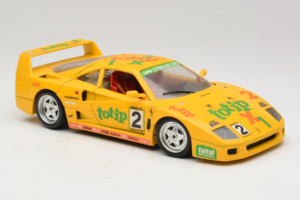 Ferrari F40 Totip Jolly Club #2 Giallo Bburago 1:18 3332-Y1 Pressofusione — immagine 6 di 8