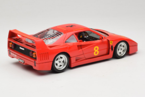 Ferrari F40 #8 Bevro International Rosso 1987 Bburago 1:18 3332-P3 Pressofusione — immagine 3 di 8