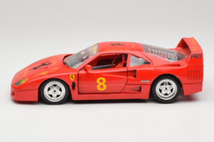 Ferrari F40 #8 Bevro International Rosso 1987 Bburago 1:18 3332-P3 Pressofusione — immagine 4 di 8