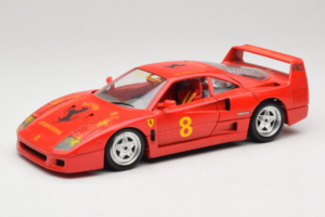 Ferrari F40 #8 Bevro International Rosso 1987 Bburago 1:18 3332-P3 Pressofusione