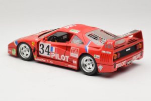 Ferrari F40 LM Pilot #34 Ferte / Thavenin / Palau 24 Hours of Le Mans 1995 Rosso Bburago 1:18 3032-P3 Pressofusione — immagine 7 di 8