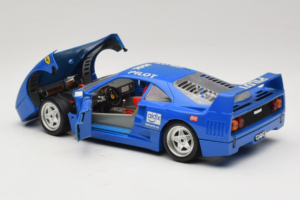 Ferrari F40 Pilot #56 Blu Bburago 1:18 3332-BL1 Pressofusione — immagine 5 di 8
