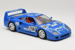 Ferrari F40 Pilot #56 Blu Bburago 1:18 3332-BL1 Pressofusione — immagine 6 di 8