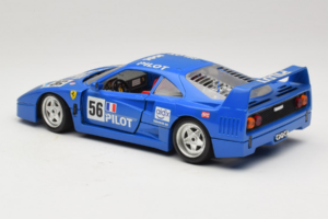 Ferrari F40 Pilot #56 Blu Bburago 1:18 3332-BL1 Pressofusione — immagine 7 di 8
