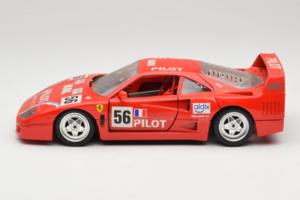 Ferrari F40 #56 Pilot Rosso 1987 Bburago 1:18 3332-P2 Pressofusione — immagine 4 di 8