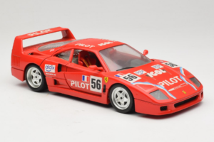 Ferrari F40 #56 Pilot Rosso 1987 Bburago 1:18 3332-P2 Pressofusione — immagine 6 di 8