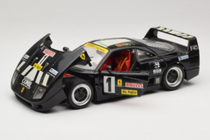 Ferrari F40 Pirelli Agip #1 Nero Bburago 1:18 3332-B1 Pressofusione — immagine 2 di 8