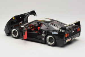 Ferrari F40 Pirelli Agip #1 Nero Bburago 1:18 3332-B1 Pressofusione — immagine 5 di 8