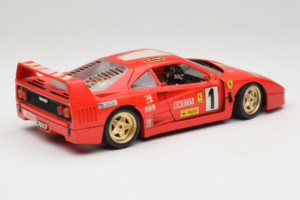 Ferrari F40 Pirelli Agip #1 Ferrari Club Italia Rosso Bburago 1:18 3032-P2 Pressofusione — immagine 3 di 8