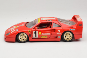 Ferrari F40 Pirelli Agip #1 Ferrari Club Italia Rosso Bburago 1:18 3032-P2 Pressofusione — immagine 4 di 8