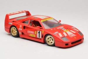 Ferrari F40 Pirelli Agip #1 Ferrari Club Italia Rosso Bburago 1:18 3032-P2 Pressofusione — immagine 6 di 8