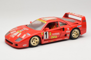 Ferrari F40 Evoluzione #1 Pirelli Agip Rosso con Ruote Oro 1992 Bburago 1:18 3042-P2 Pressofusione