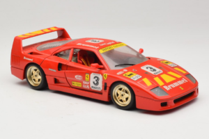 Ferrari F40 #3 Pirelli Rosso 1987 Bburago 1:18 3332-P4 Pressofusione — immagine 6 di 8