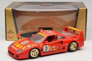 Ferrari F40 #3 Pirelli Rosso 1987 Bburago 1:18 3332-P4 Pressofusione — immagine 8 di 8