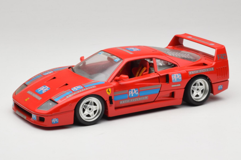 Ferrari F40 PPG Auto Refinish Rosso Bburago 1:18 3332-P1 Pressofusione