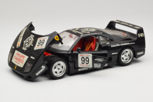 Ferrari F40 Seco #99 Lesseps / Charriol / Balandras Nero Bburago 1:18 3032-B3 Pressofusione — immagine 2 di 8