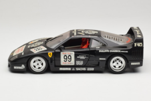 Ferrari F40 Seco #99 Lesseps / Charriol / Balandras Nero Bburago 1:18 3032-B3 Pressofusione — immagine 4 di 8