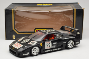 Ferrari F40 Seco #99 Lesseps / Charriol / Balandras Nero Bburago 1:18 3032-B3 Pressofusione — immagine 8 di 8