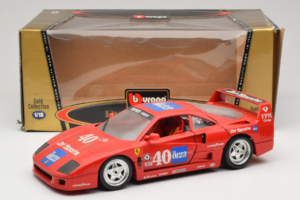 Ferrari F40 #40 the0123 Rosso 1987 Bburago 1:18 3332-P5 Pressofusione — immagine 8 di 8