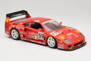 Ferrari F40 LM Unisys #59 Ota / P. Nappi / R. Donovan 24 Hours of Le Mans 1996 Bburago 1:18 3032-U1 Pressofusione — immagine 6 di 8
