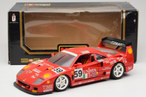 Ferrari F40 LM Unisys #59 Ota / P. Nappi / R. Donovan 24 Hours of Le Mans 1996 Bburago 1:18 3032-U1 Pressofusione — immagine 8 di 8