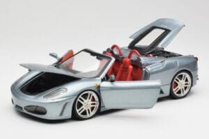 Ferrari F430 Spider Blue Metallic Hot Wheels 1:18 H3074 Pressofusione — immagine 2 di 8